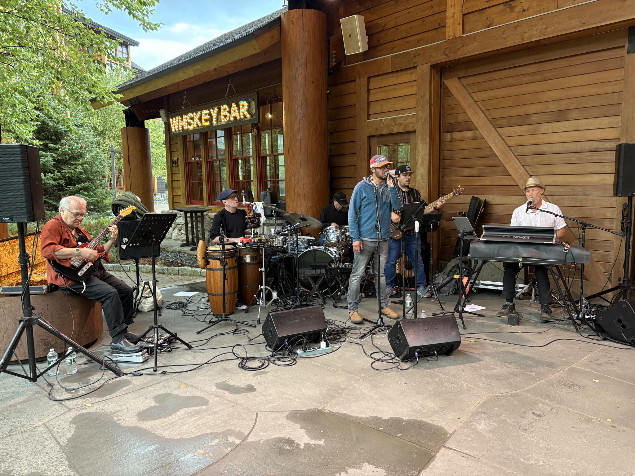 Collin with the band